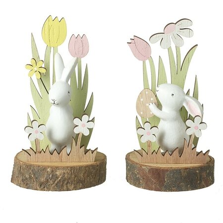 Wooden Easter Rabbit Decoration