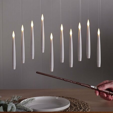 10pc LED Floating Candles with Wand