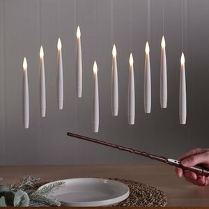 10pc LED Floating Candles with Wand
