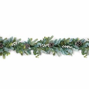 180cm Eucalyptus Garland with White Berries