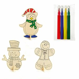 18cm Colour Your Own Ornament - choose from 3 different designs