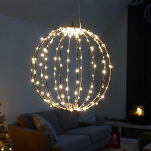 190 LED Twinkling Orb, Warm White 30cm
