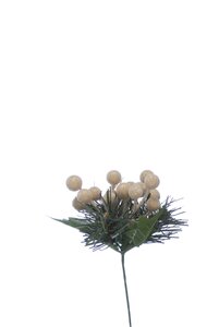 Gold Frosted Berry Pick 19cm