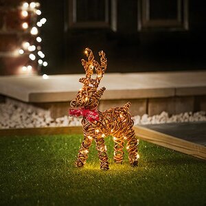 37cm Multi-Action 40 LED Reindeer - Outdoor & Battery Operated - image 1