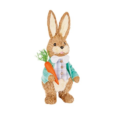 40cm Beau Rustic Male Rabbit with Tartan Shirt