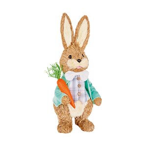 40cm Beau Rustic Male Rabbit with Tartan Shirt