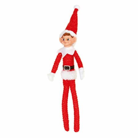 40cm Red Plush Elf Hanging Decoration