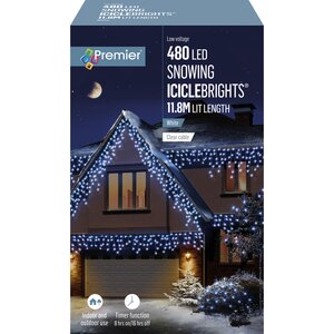 480 LED Snowing Iciclebrights - White
