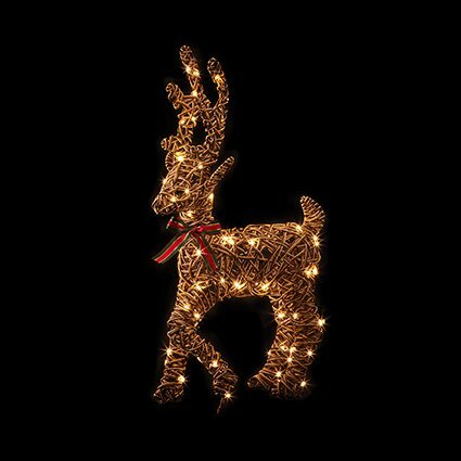 66cm Multi-Action 80 LED Reindeer - Outdoor & Battery Operated - image 2