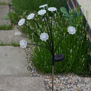 8-Stem FloraLights Warm White Solar Stake Light - image 2
