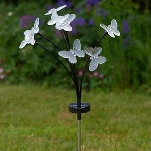 8-Stem FlutterLights Multi-Coloured Solar Stake Light - image 2