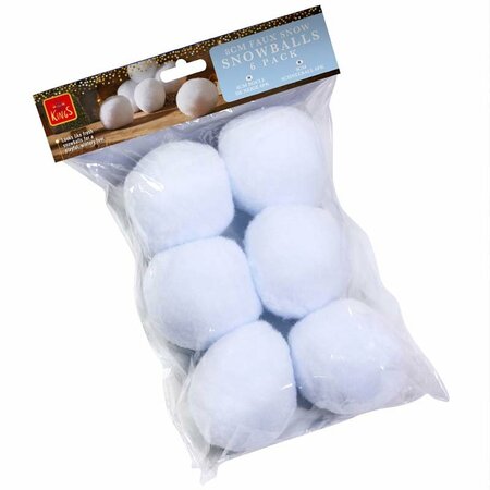 8cm Snowballs 6pk - image 2
