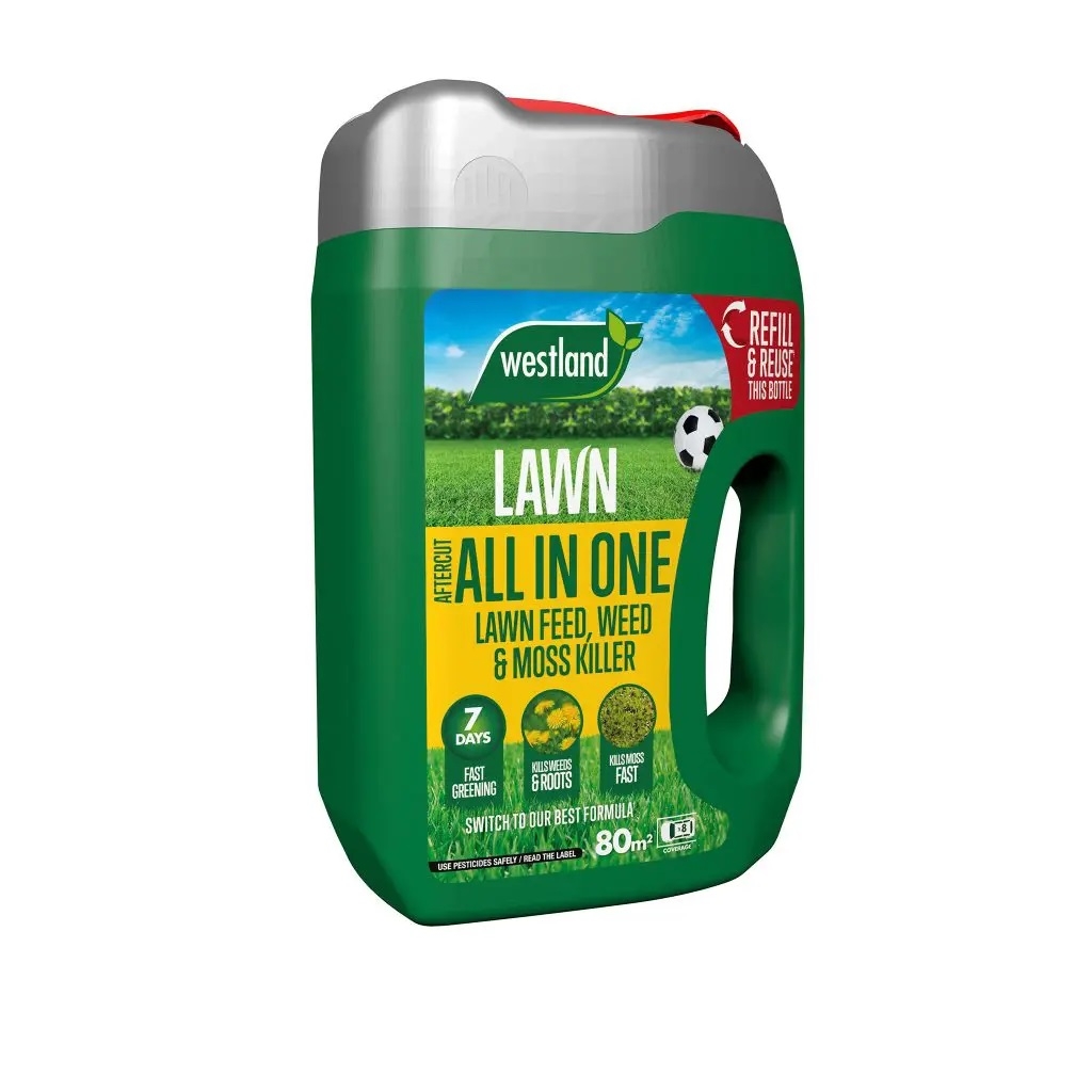 Aftercut All In One Lawn Feed, Weed & Moss Killer Spreader 80Sqm 2.56kg Horticentre Your