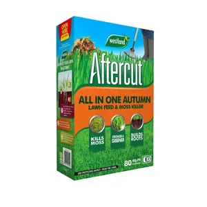 Aftercut Autumn All In One Lawn Feed & Moss Killer 80Sqm Refill