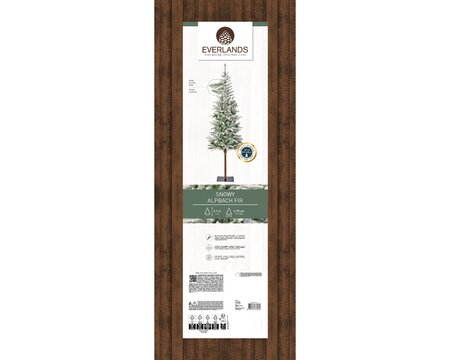 Alpback Snowy Fir 2.1m 7ft Artificial Christmas Tree - image 2