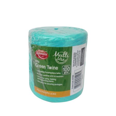 Ambassador Green Twine 100G Polypropylene