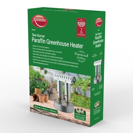 Ambassador Greenhouse Paraffin Heater Twin - image 1
