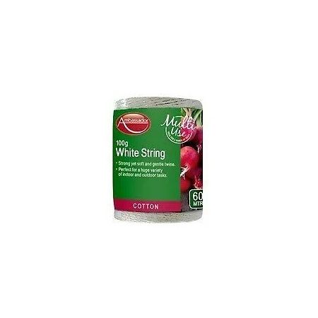 Ambassador White Cotton String 65G 55 Metres