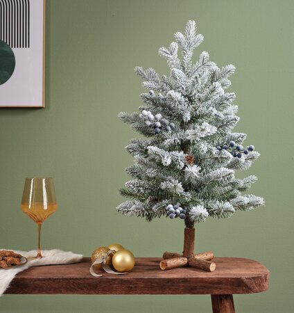 Aspen Snowy Glitter Mini Tree 60cm - image 2