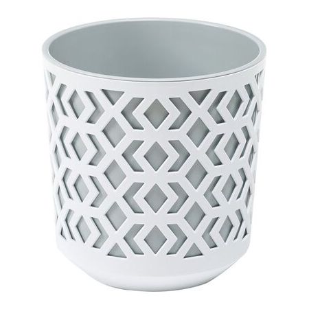 Aztec Pot 14Cm - White / Grey