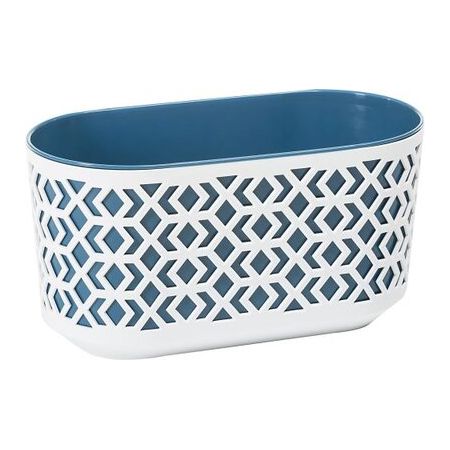 Aztec Trough 40Cm - White/ Blue