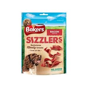 Bakers Sizzlers - Bacon Flavour Dog Treats 90G