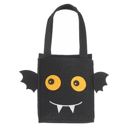 Black Halloween Felt Bat Bag