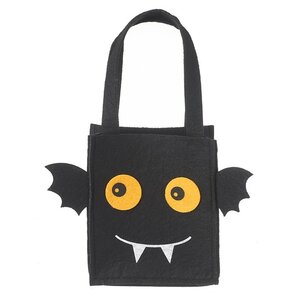 Black Halloween Felt Bat Bag