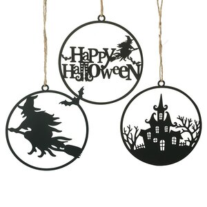 Black Metal Halloween Hanging Decoration