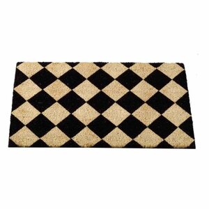 Black & White 45cm x 75cm Decoir Doormat