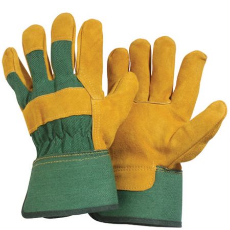 Briers Suede Rigger Gloves - Yellow/Green - Extra Large