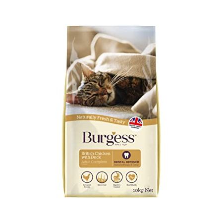 Burgess Adult Cat Food - Chicken & Duck 10Kg