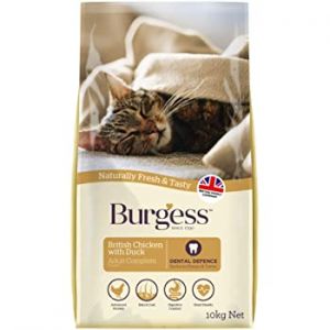 Burgess Adult Cat Food - Chicken & Duck 10Kg