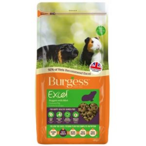 Burgess Excel Nuggets With Mint Guinea Pig Food 2Kg