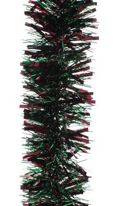 Burgundy/Rich Green Chunky Tinsel 200cm x 10cm