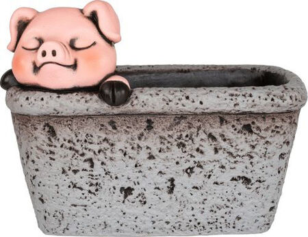 Cement Planter Pigs In Trough