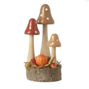 Ceramic Mushroom Decoration 14cm
