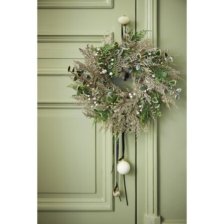 Champagne Wreath Glitter Green/Co H11cm - image 2