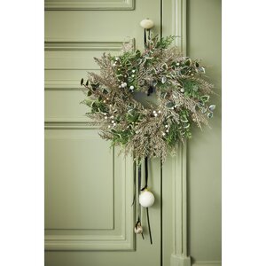 Champagne Wreath Glitter Green/Co H11cm - image 2