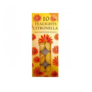 Citronella Tealights Pack Of 10