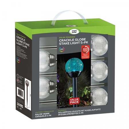 Crackle Globe Stake Light 5 Pack - image 3