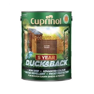 Cuprinol 5 Year Ducksback Autumn Brown Colour 5L
