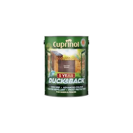 Cuprinol 5 Year Ducksback Harvest Brown Colour 5L