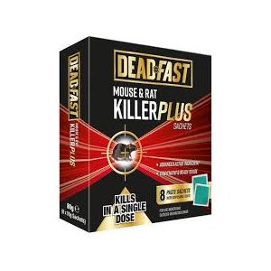 Deadfast Mouse & Rat Killer Plus Sachets 8 Paste Baits
