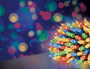 Diamond Cut Fairy Cap Lights 300 LEDs - Multi-Coloured