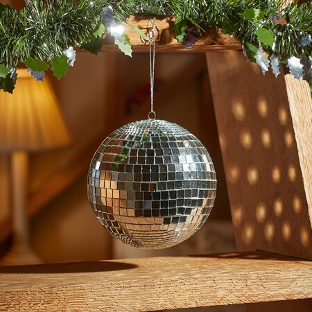 Disco Ball, Silver - 12cm