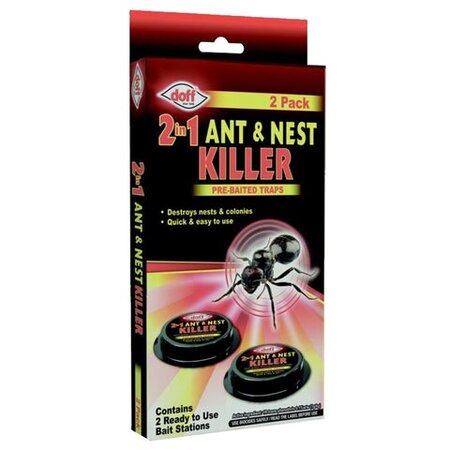 Doff 2 in 1 Ant & Nest Killer Pre Baited Traps Pack of 2