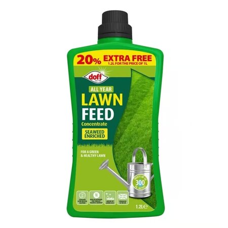 Doff All Year Lawn Feed Concentrate with 20% Extra Free 1.2L