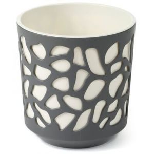 Duet Pot 19.5Cm - Anthracite & Cream