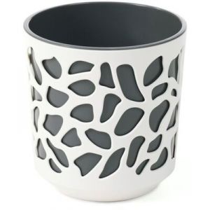 Duet Pot 19.5Cm - Cream & Anthracite